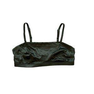 Aerie Women's Nomad Olive Shine Adjustable Straps Comfort Bandeau Bra Size M